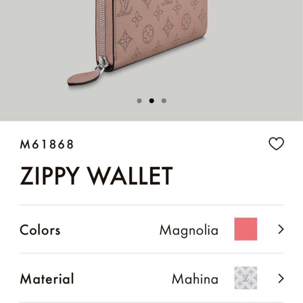 Louis Vuitton Mahina Zippy Wallet - Taupe